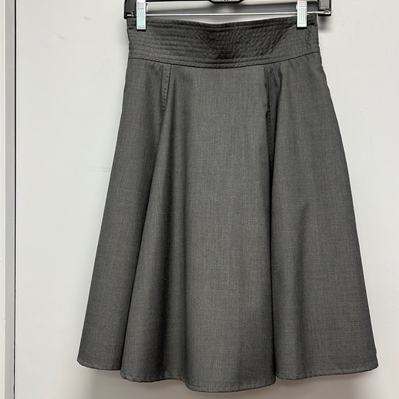 eShakti Women’s Gray A-Line Skirt Size Small - Picture 1 of 10